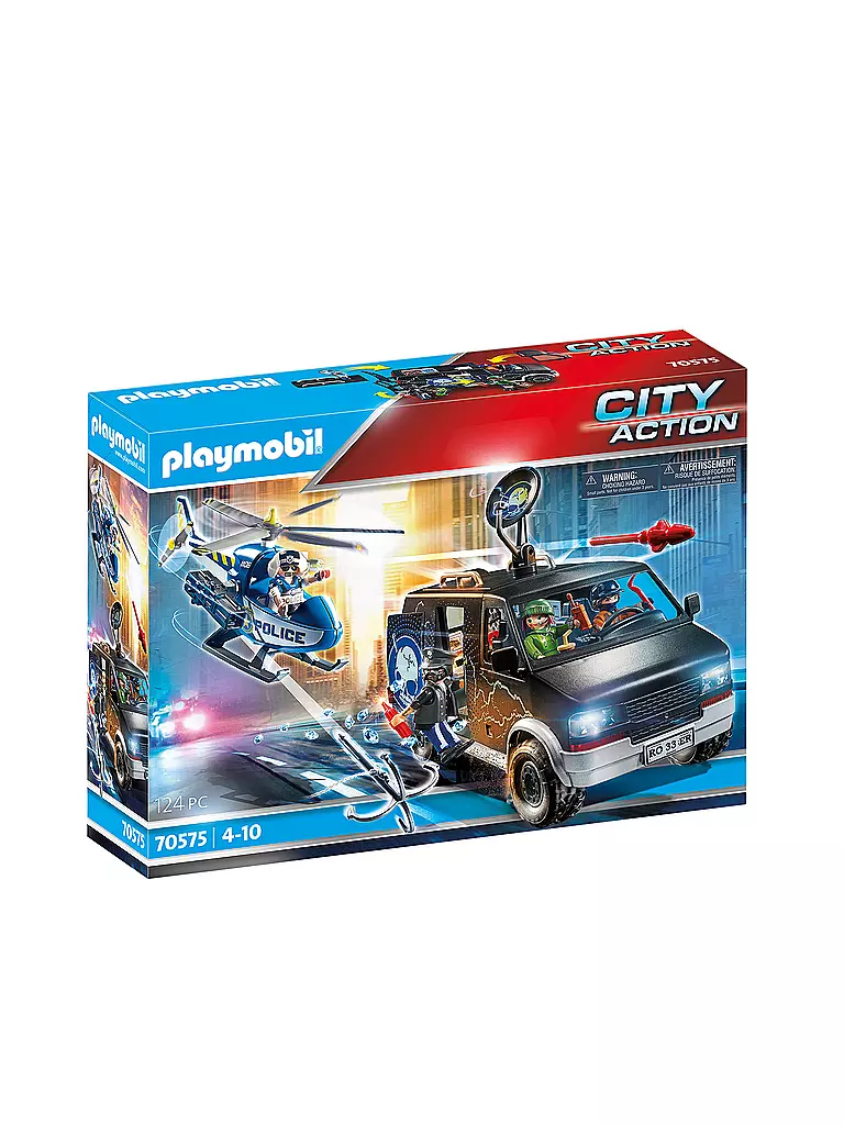 PLAYMOBIL | Polizei-Helikopter: Verfolgung des Fluchtfahrzeugs 70575 | keine Farbe