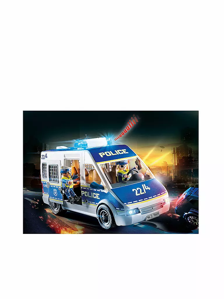PLAYMOBIL | Polizei-Mannschaftswagen mit Licht und Sound 70899 | keine Farbe