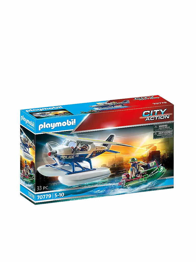 PLAYMOBIL | Polizei-Wasserflugzeug: Schmuggler-Verfolgung 70779 | keine Farbe