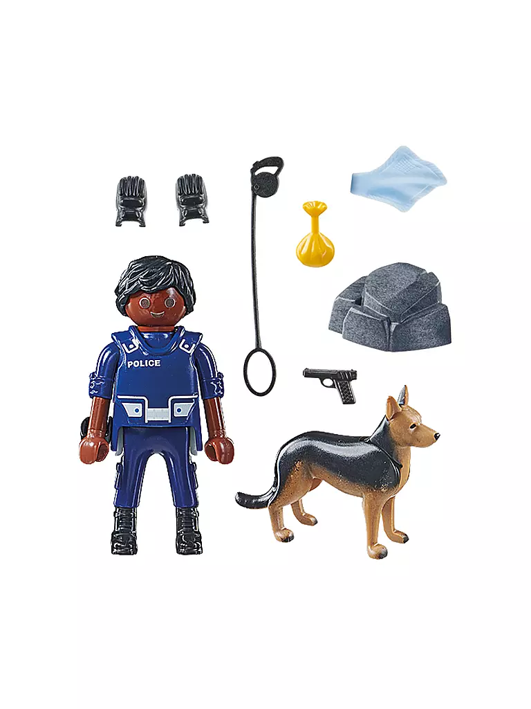 PLAYMOBIL | Polizist mit Spürhund 71162 | keine Farbe