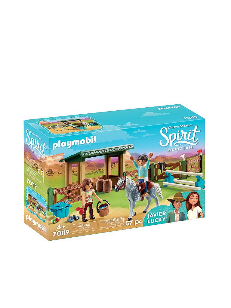 PLAYMOBIL | Reitplatz mit Lucky und Javier 70119 | blau