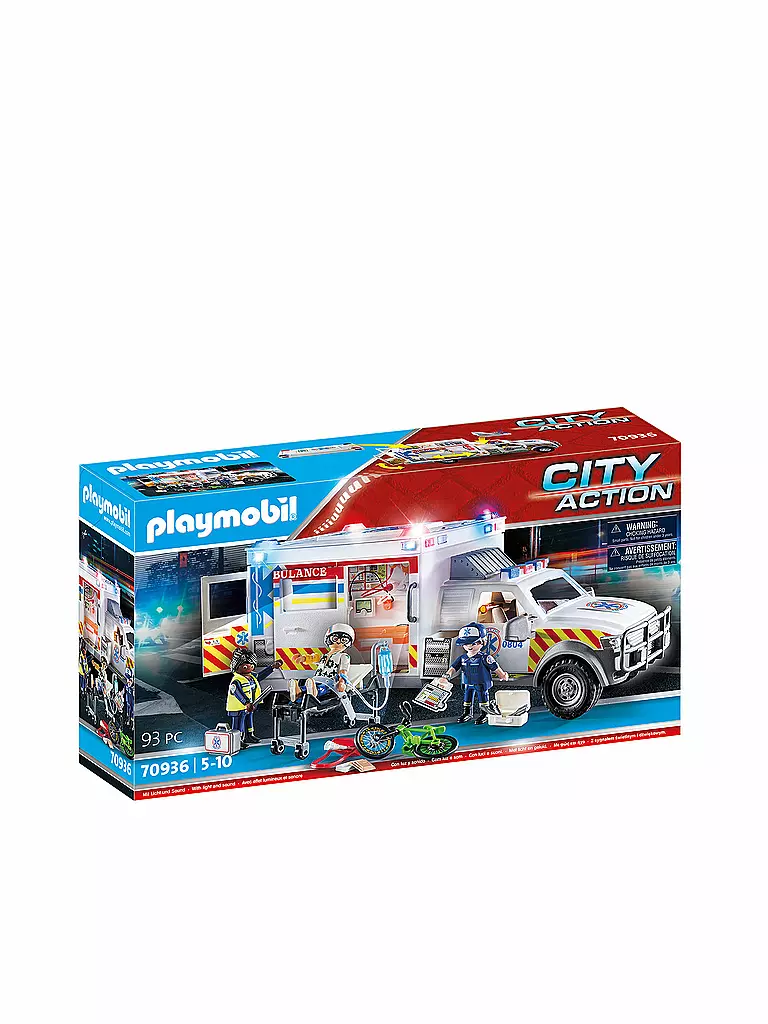 PLAYMOBIL | Rettungs-Fahrzeug: US Ambulance 70936 | keine Farbe