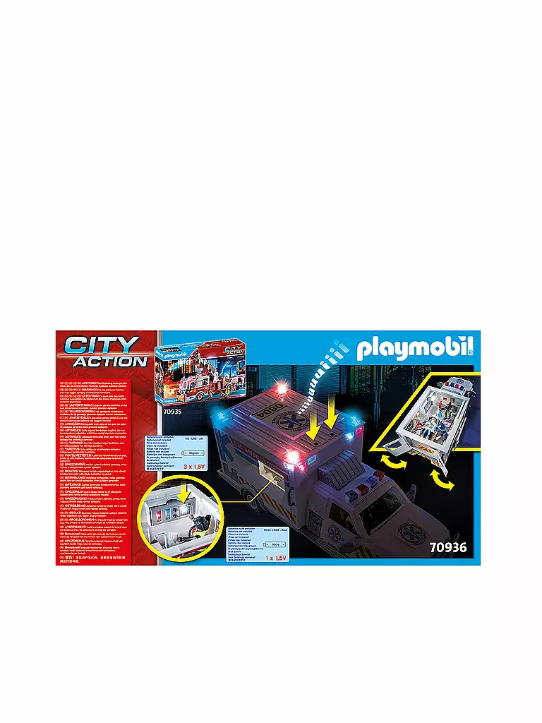 PLAYMOBIL | Rettungs-Fahrzeug: US Ambulance 70936 | keine Farbe