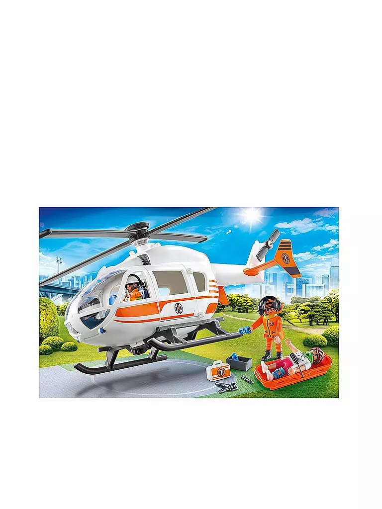 PLAYMOBIL | Rettungshelikopter 70048 | blau