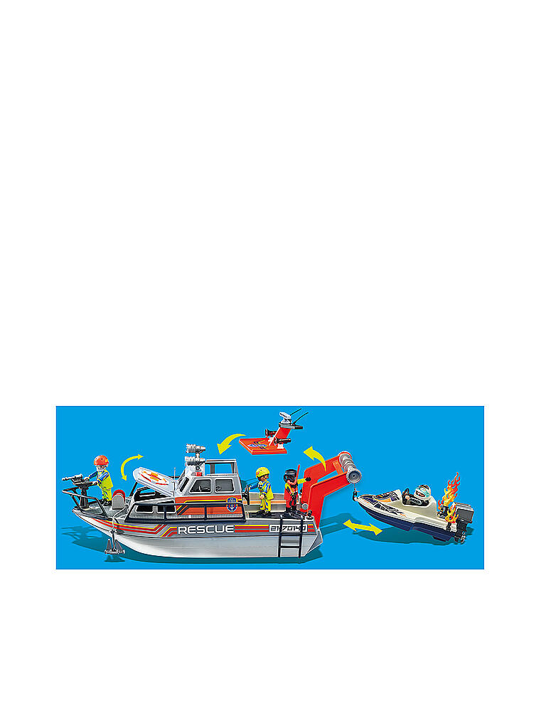 PLAYMOBIL | Seenot: Löscheinsatz mit Rettungskreuzer 70140 | keine Farbe
