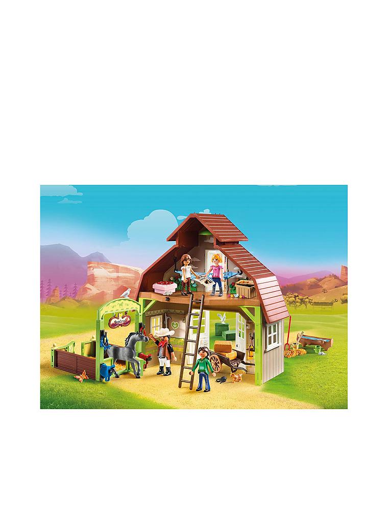 PLAYMOBIL | Stall mit Lucky - Pru und Abigail 70118 | blau