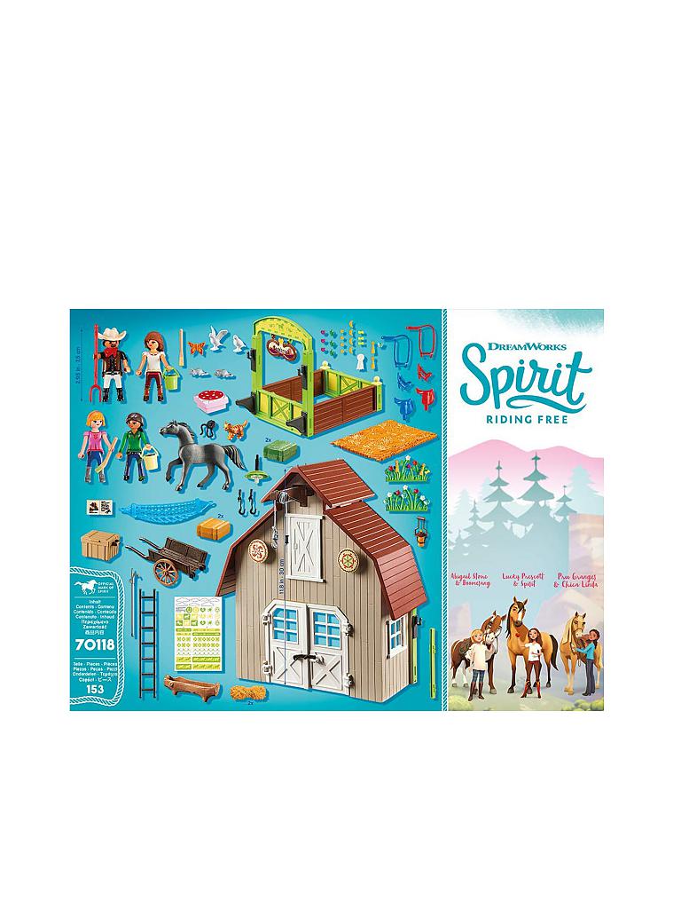 PLAYMOBIL | Stall mit Lucky - Pru und Abigail 70118 | blau