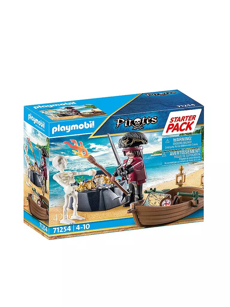 PLAYMOBIL | Starter Pack Pirat mit Ruderboot 71254 | keine Farbe