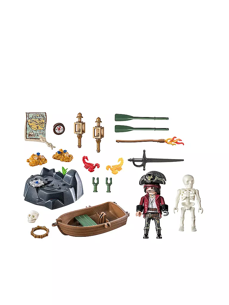 PLAYMOBIL | Starter Pack Pirat mit Ruderboot 71254 | keine Farbe
