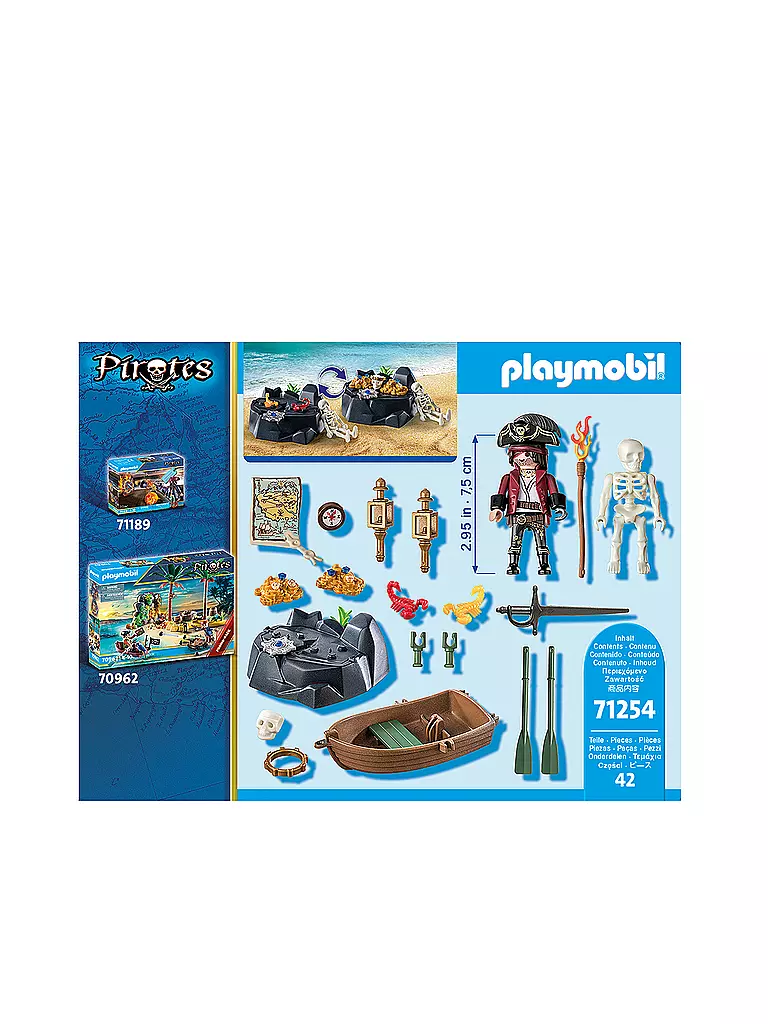 PLAYMOBIL | Starter Pack Pirat mit Ruderboot 71254 | keine Farbe