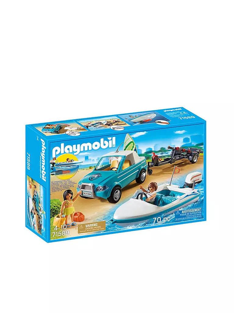 PLAYMOBIL | Surfer-Pickup mit Speedboot 71589 | keine Farbe