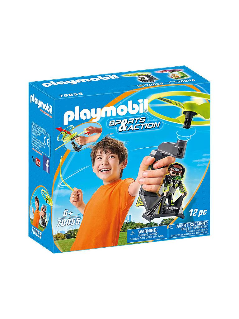 PLAYMOBIL | Top Agents Pull String Flyer 70055 | blau