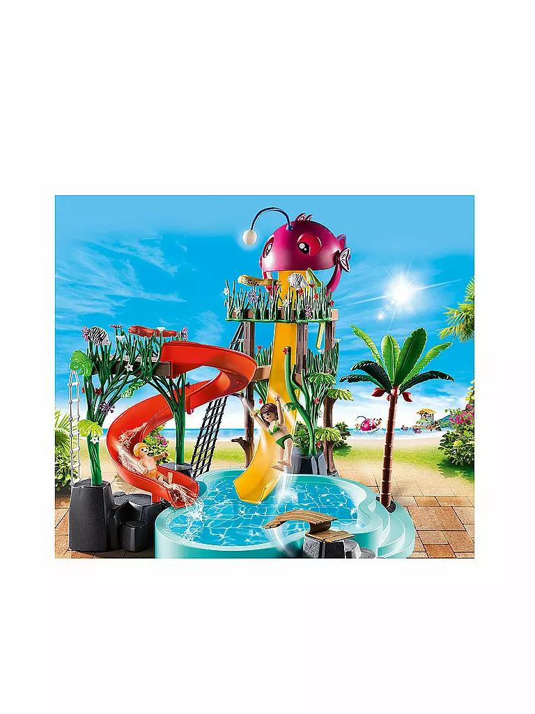 PLAYMOBIL | Tropischer Aqua Park - Aqua Park mit Rutschen 70609 | keine Farbe