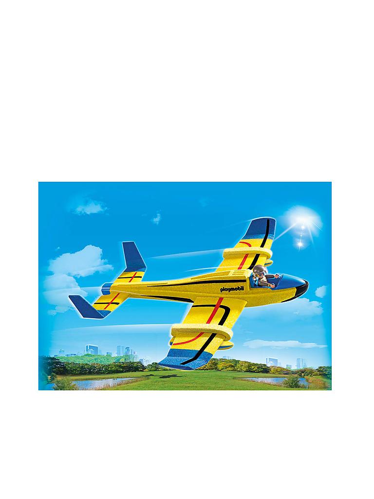 PLAYMOBIL | Wurfgleiter Wasserflugzeug 70057 | blau