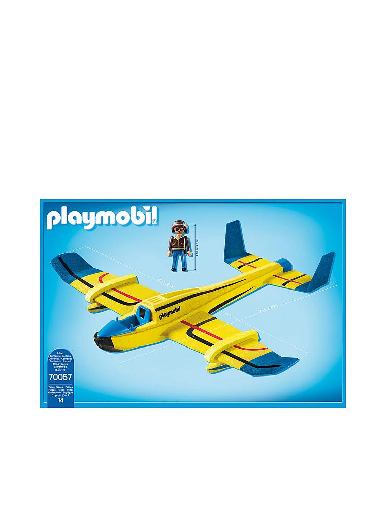 PLAYMOBIL | Wurfgleiter Wasserflugzeug 70057 | blau