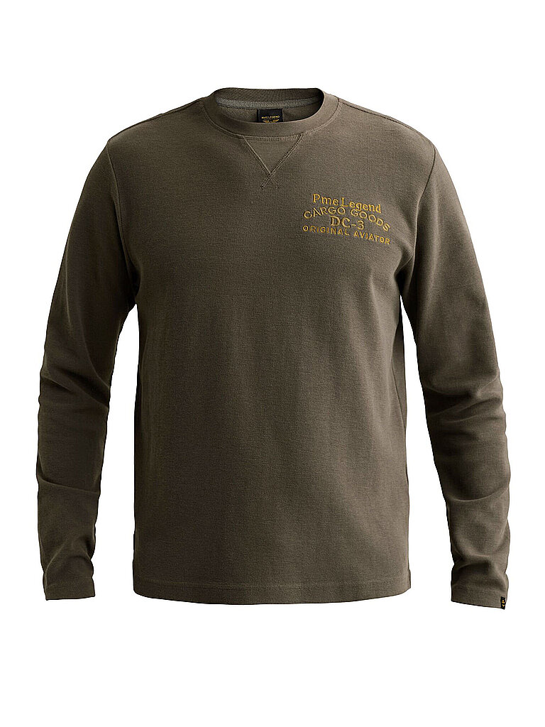 PME LEGEND Langarmshirt  grau | M