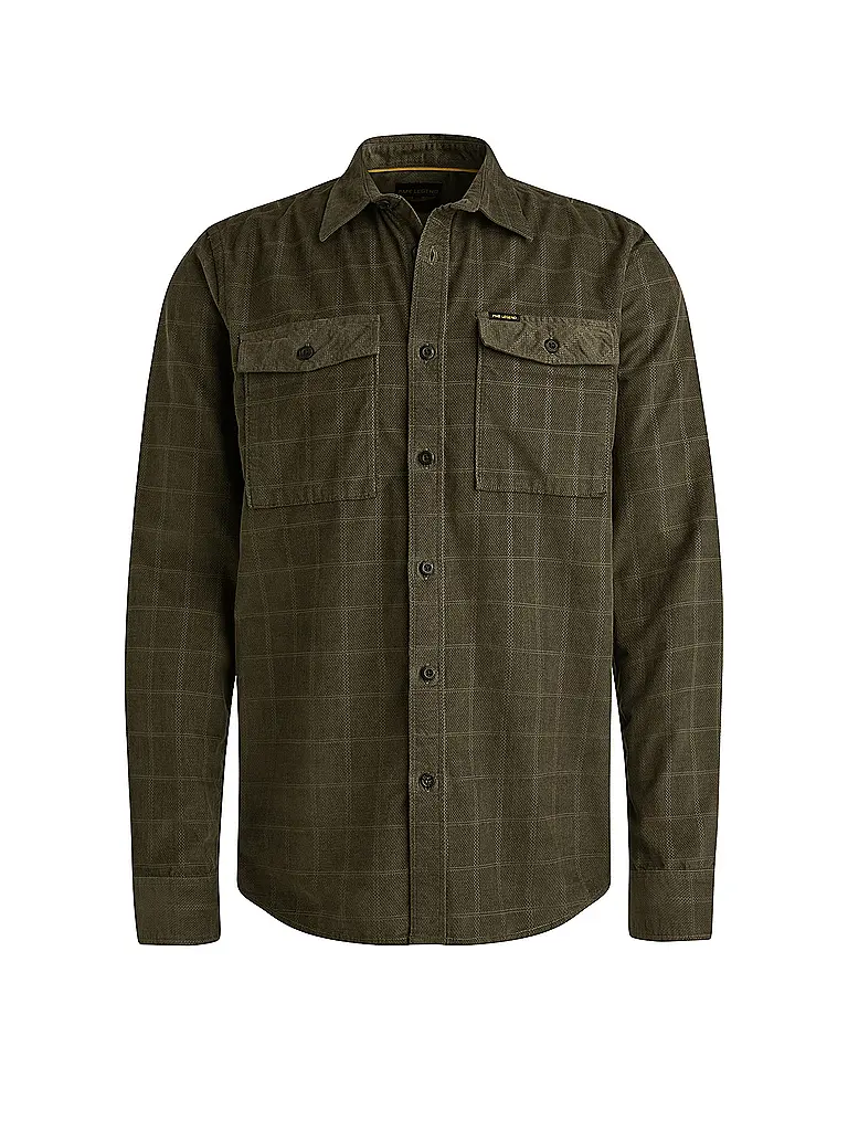 PME LEGEND | Cordhemd Regular Fit  | grau