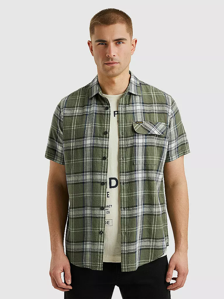PME LEGEND | Hemd Regular Fit  | olive