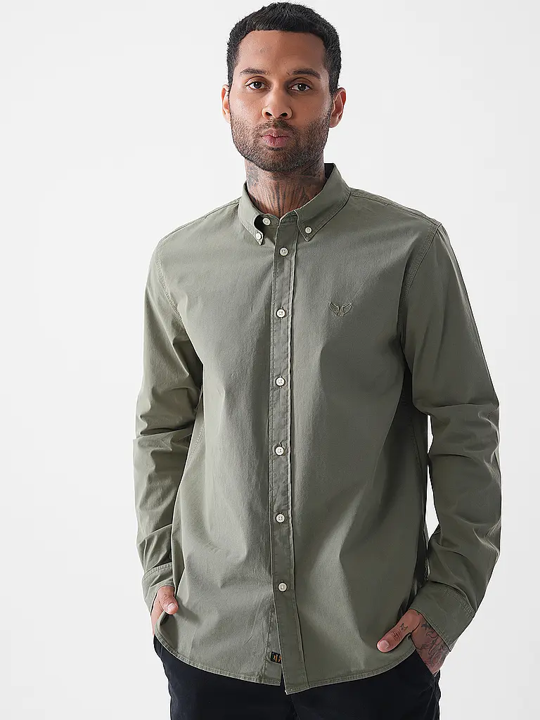 PME LEGEND | Hemd Regular Fit  | olive