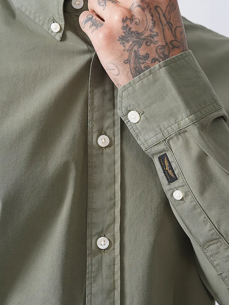 PME LEGEND | Hemd Regular Fit  | olive