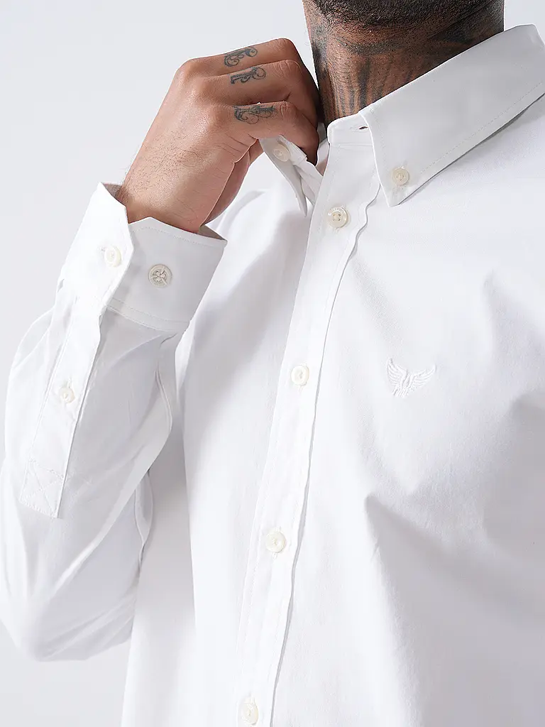 PME LEGEND | Hemd Regular Fit  | weiss