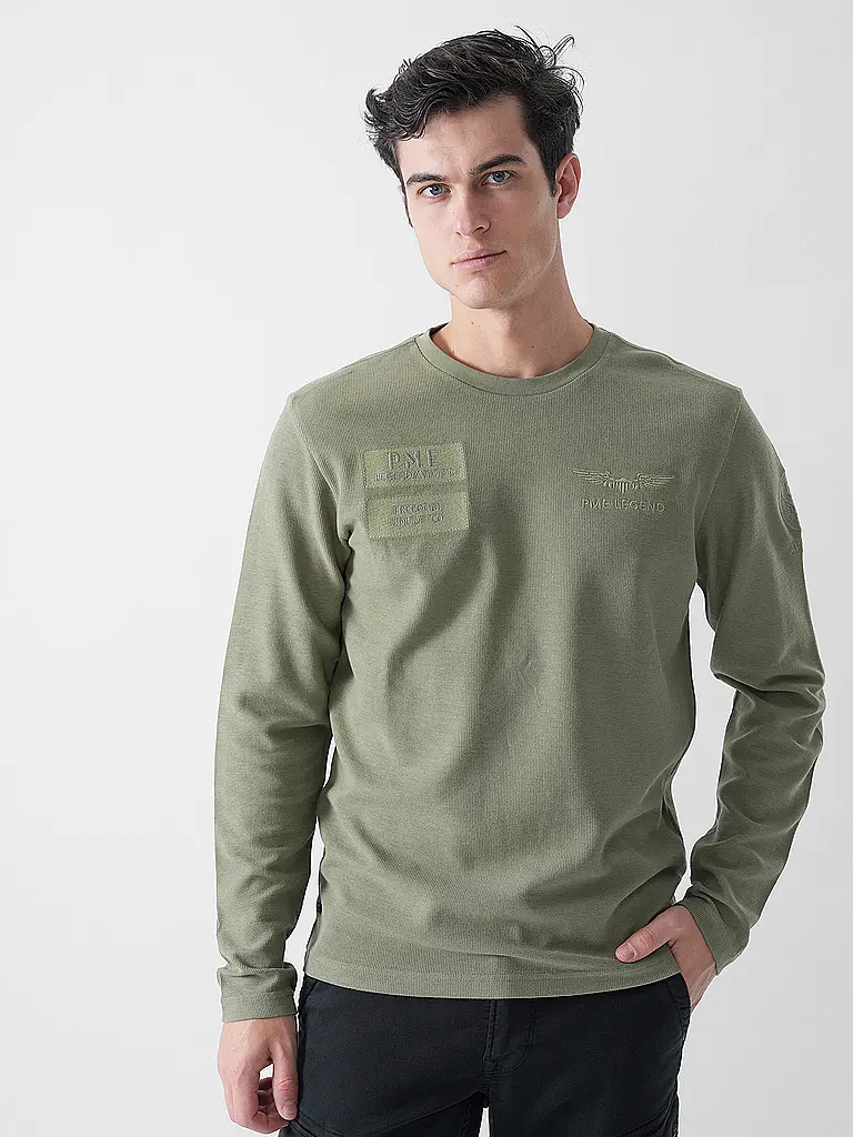 PME LEGEND | Langarmshirt  | olive