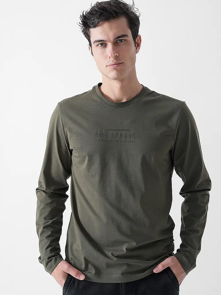 PME LEGEND | Langarmshirt  | olive