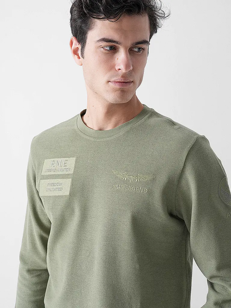 PME LEGEND | Langarmshirt  | olive