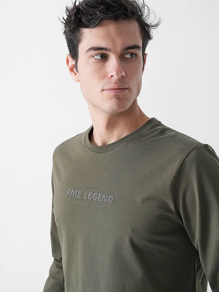 PME LEGEND | Langarmshirt  | olive
