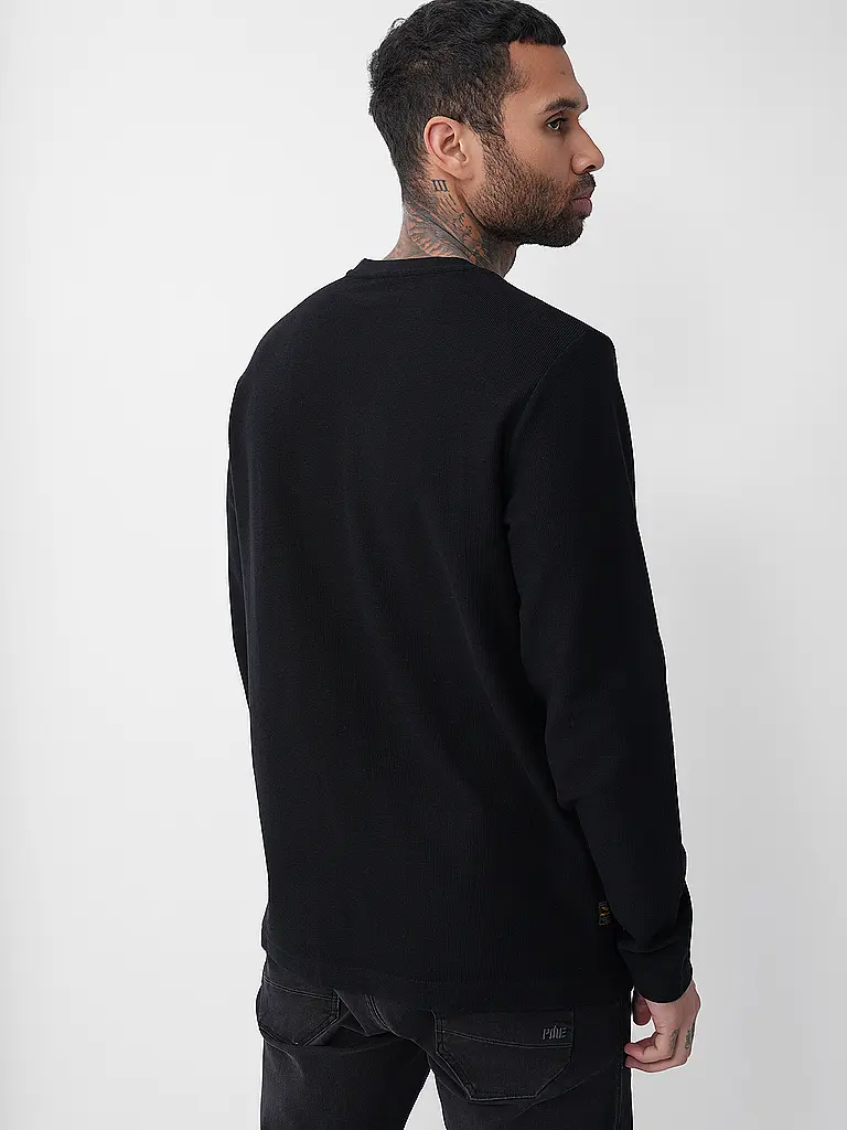 PME LEGEND | Langarmshirt  | Schwarz
