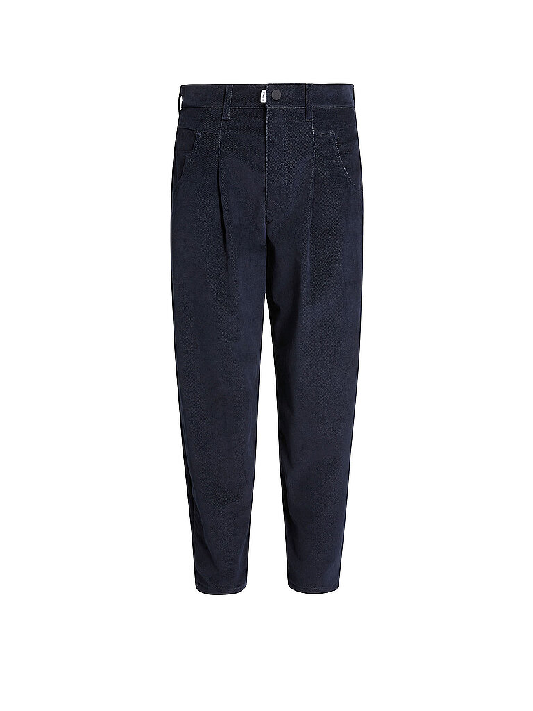 PNTS Hose Barrel Leg 05_THE O SHAPE dunkelblau | 26/L32