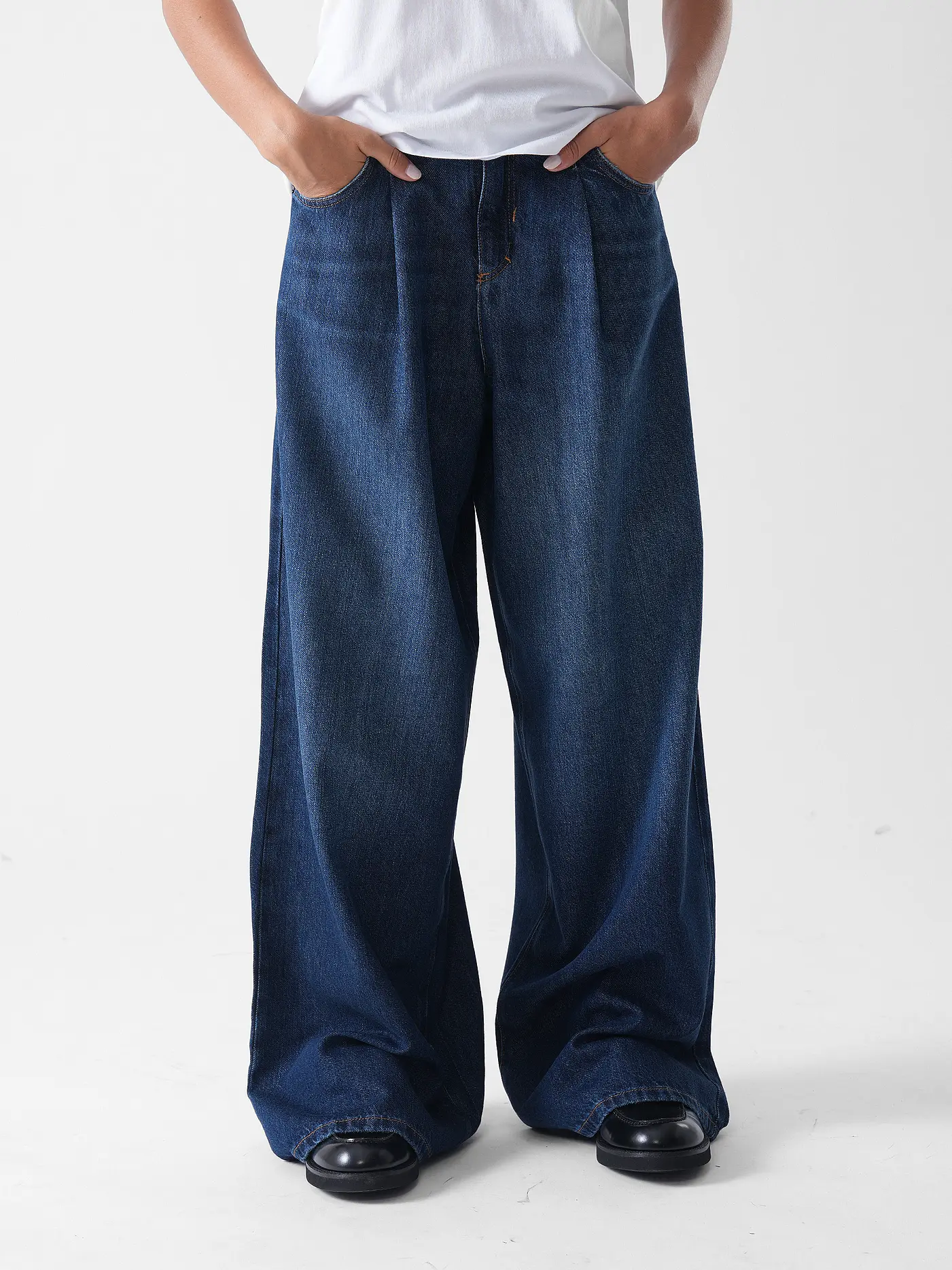 PNTS | Jeans Wide Leg 14_THE GENT | dunkelblau