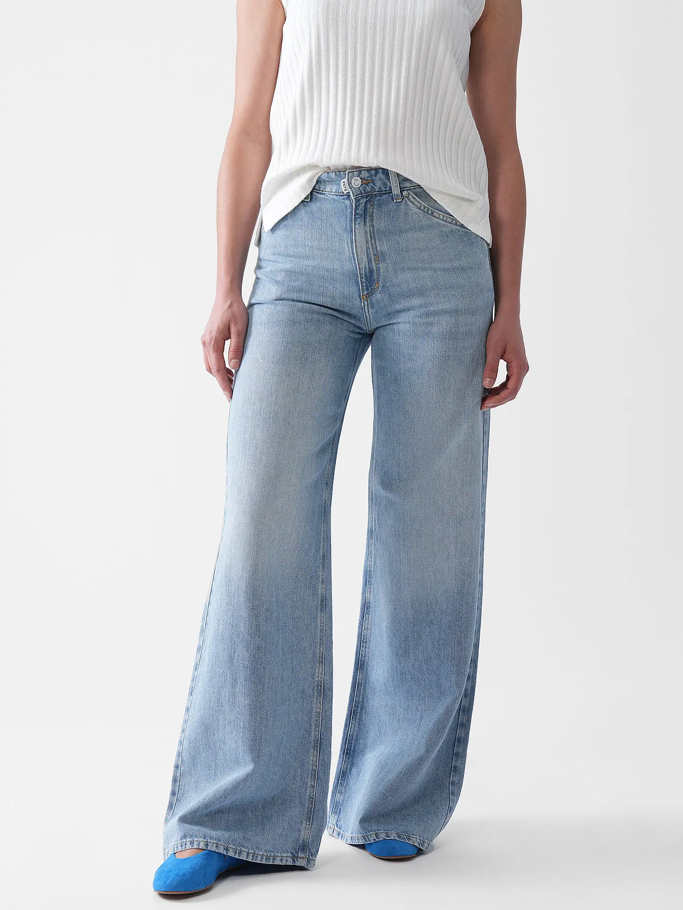 PNTS | Jeans Wide Leg THE RAVER | blau