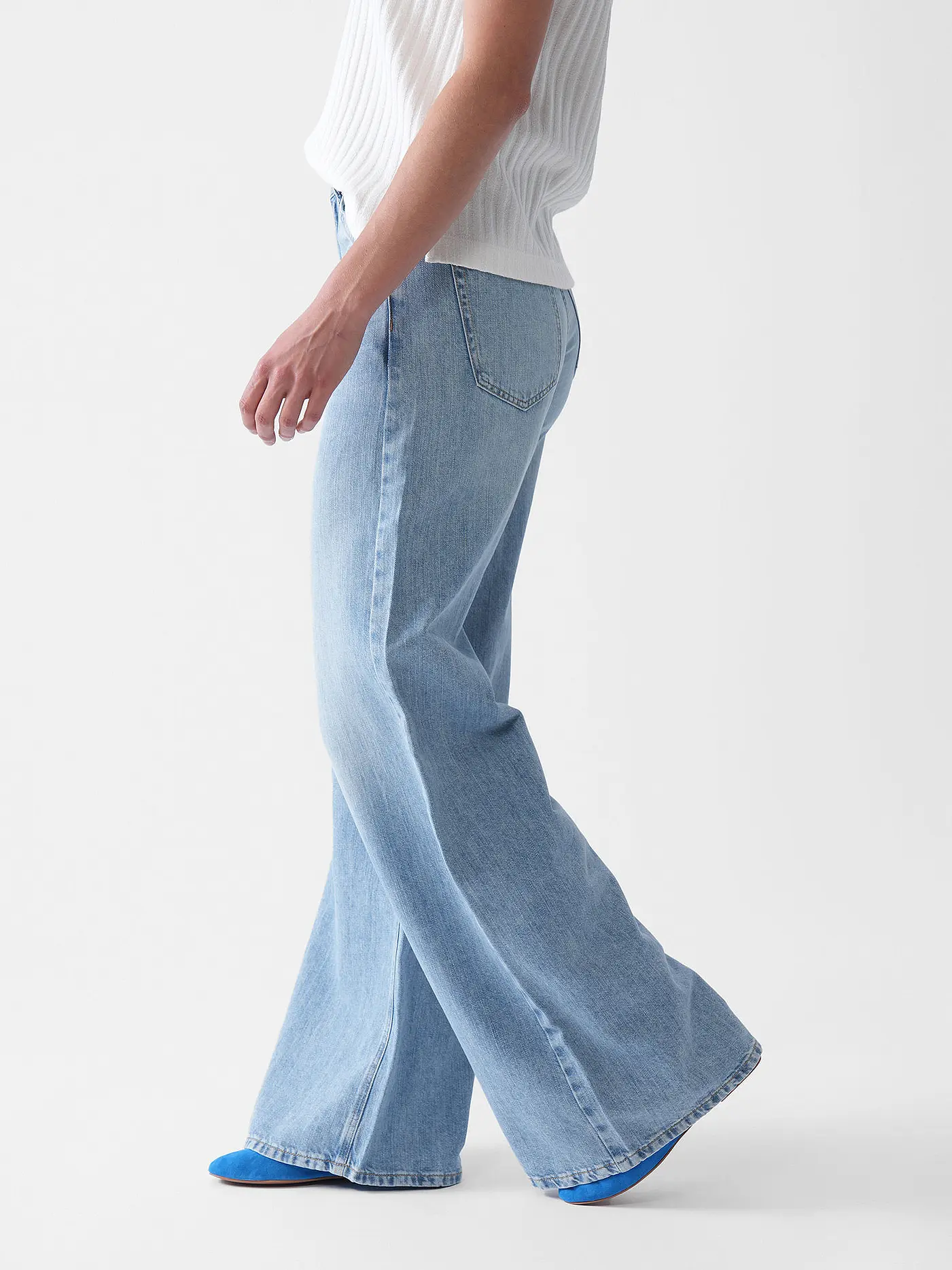 PNTS | Jeans Wide Leg THE RAVER | blau