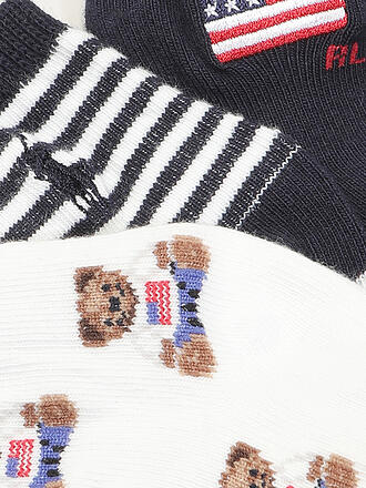 POLO RALPH LAUREN | Baby Socken 3er Pkg. White /Navy 