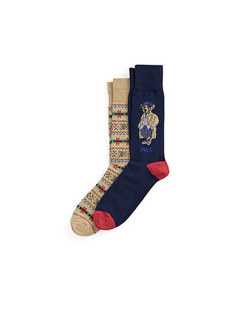POLO RALPH LAUREN | Socken 2er Pkg. BÄRCHEN 43-46 navy camel