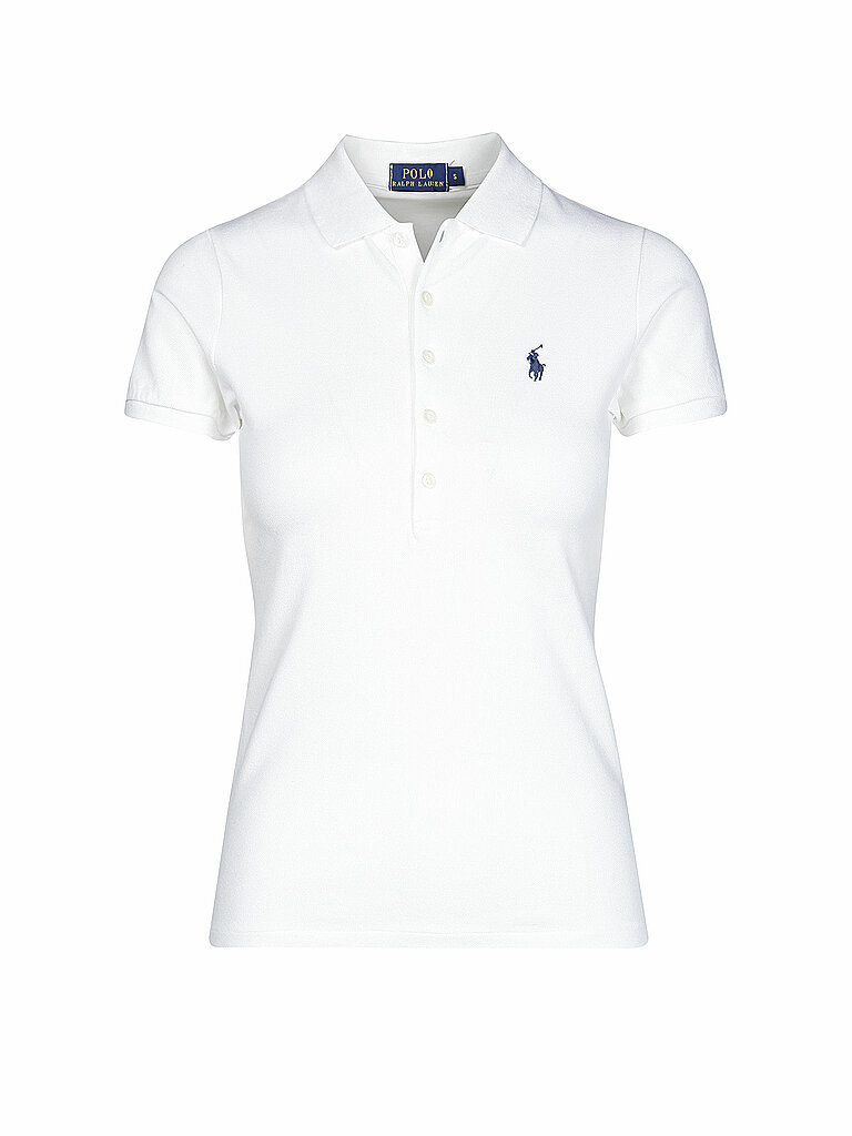 POLO RALPH LAUREN Poloshirt Slim Fit JULIE weiss