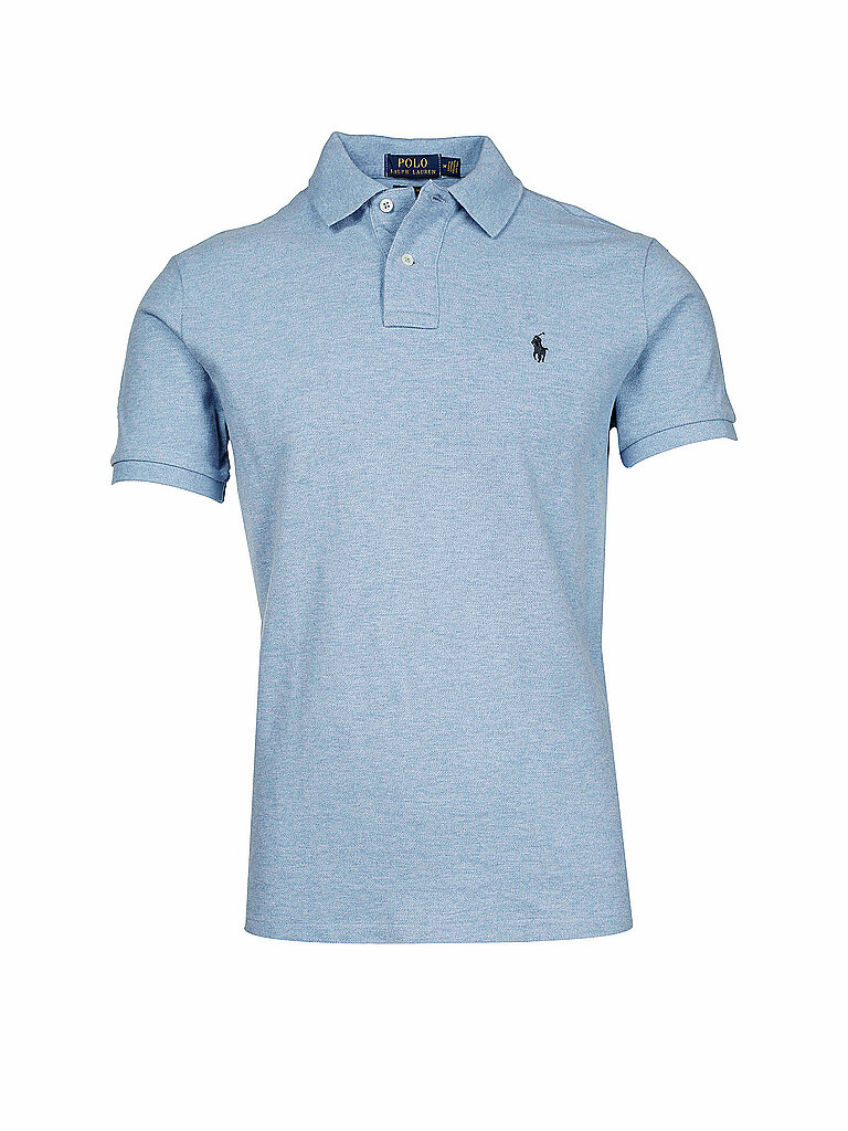 POLO RALPH LAUREN Poloshirt Custom-Slim-Fit hellblau