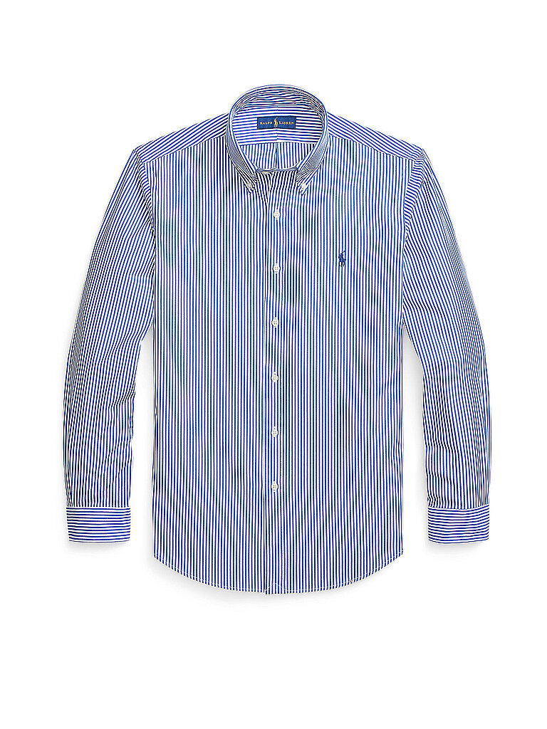 POLO Hemd Custom Fit blau L herren