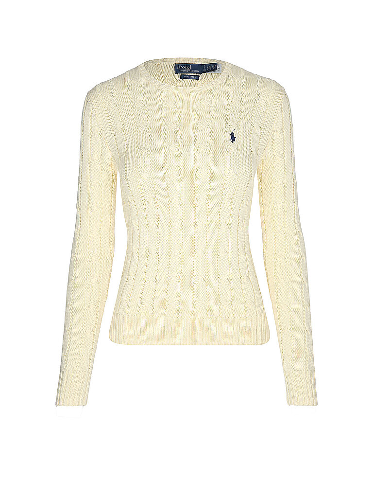Polo Ralph Lauren Damen Creme Pullover Slim Fit Julianna | Extra Groß
