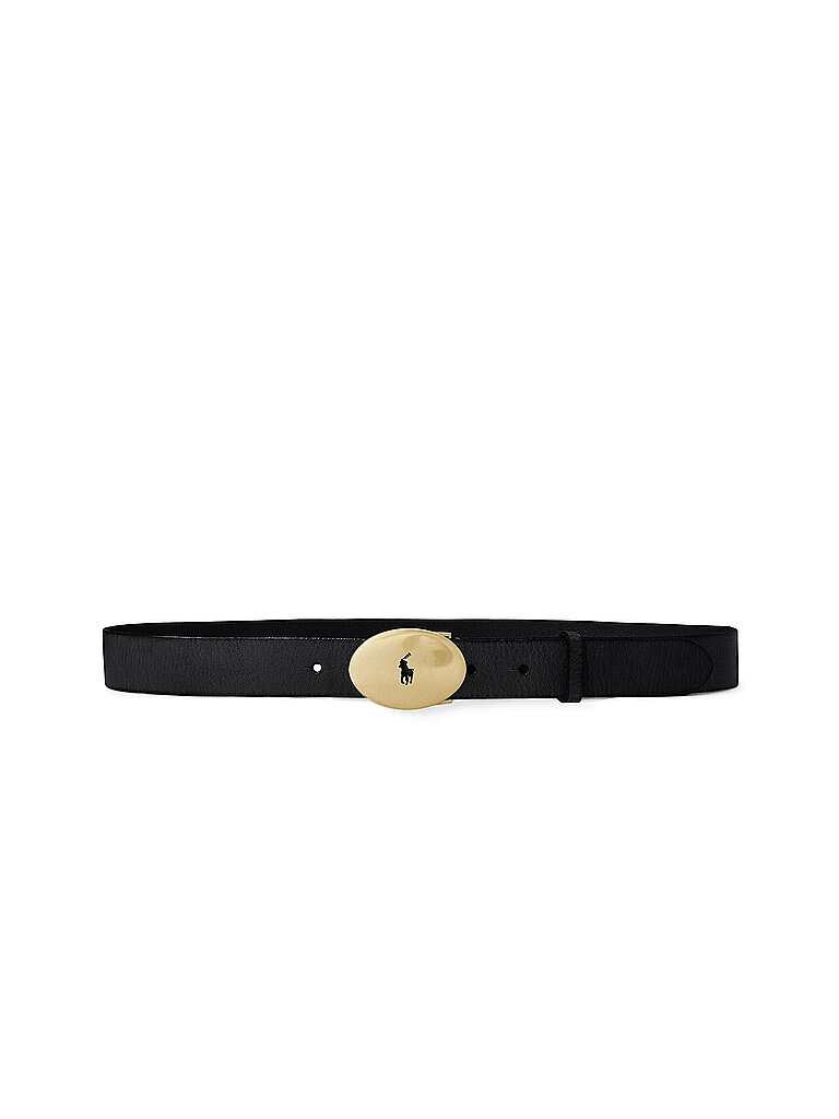 POLO RALPH LAUREN Ledergürtel schwarz | XS