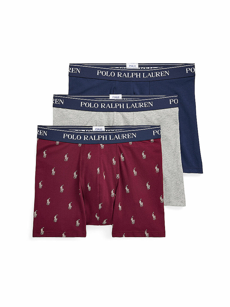 POLO RALPH LAUREN Pants 3er Pkg. bunt dunkelrot