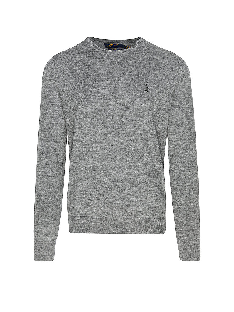 POLO RALPH LAUREN Pullover Slim Fit hellgrau