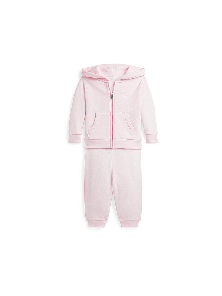 POLO RALPH LAUREN Baby Set 2-teilig Sweatjacke mit Jogginghose rosa | 74