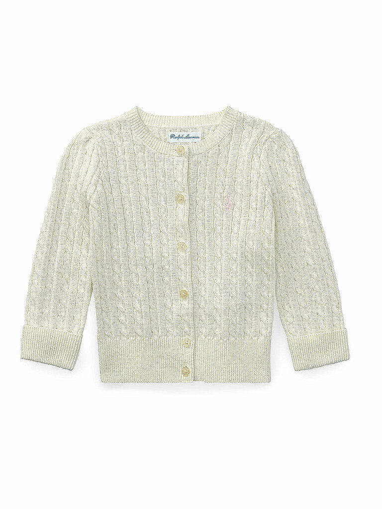 POLO RALPH LAUREN Mädchen Strickjacke weiss