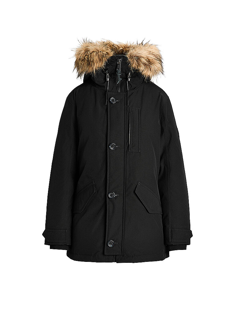 POLO RALPH LAUREN Daunenparka TRIM DOWN schwarz | XS