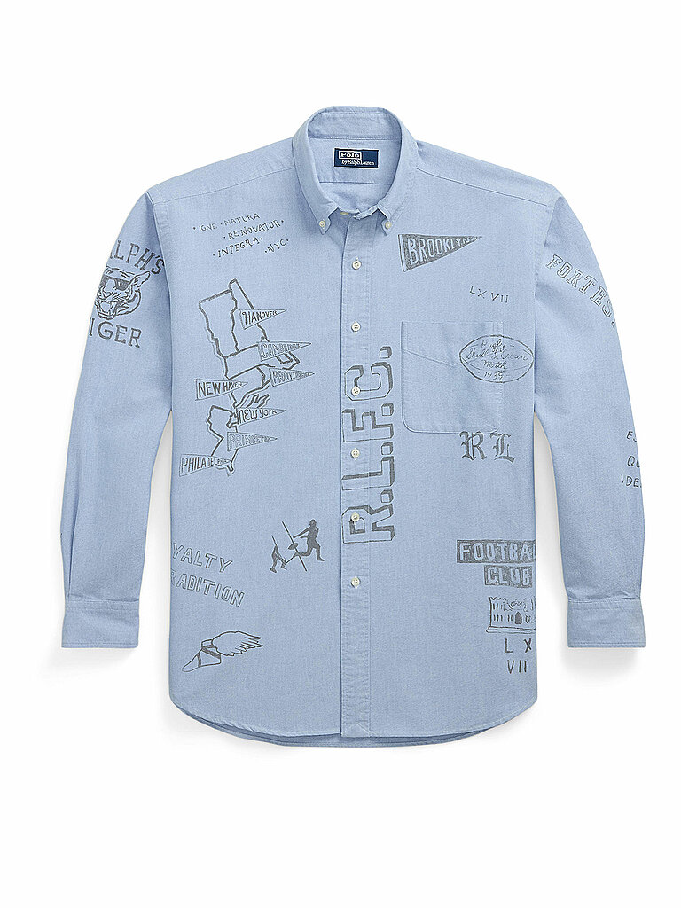 POLO RALPH LAUREN Jeanshemd hellblau | S