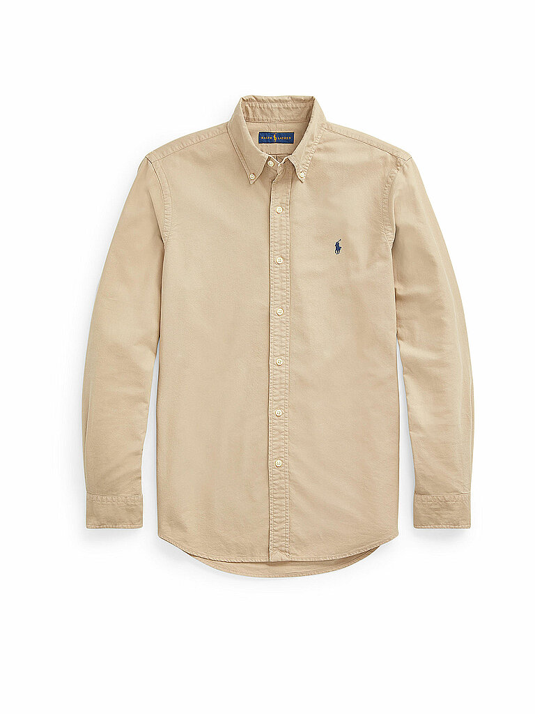 POLO RALPH LAUREN Hemd Custom Fit beige | XXL