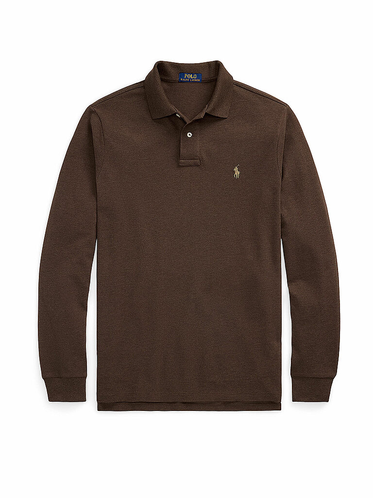 Polo Ralph Lauren Poloshirt Custom Slim Fit Brown