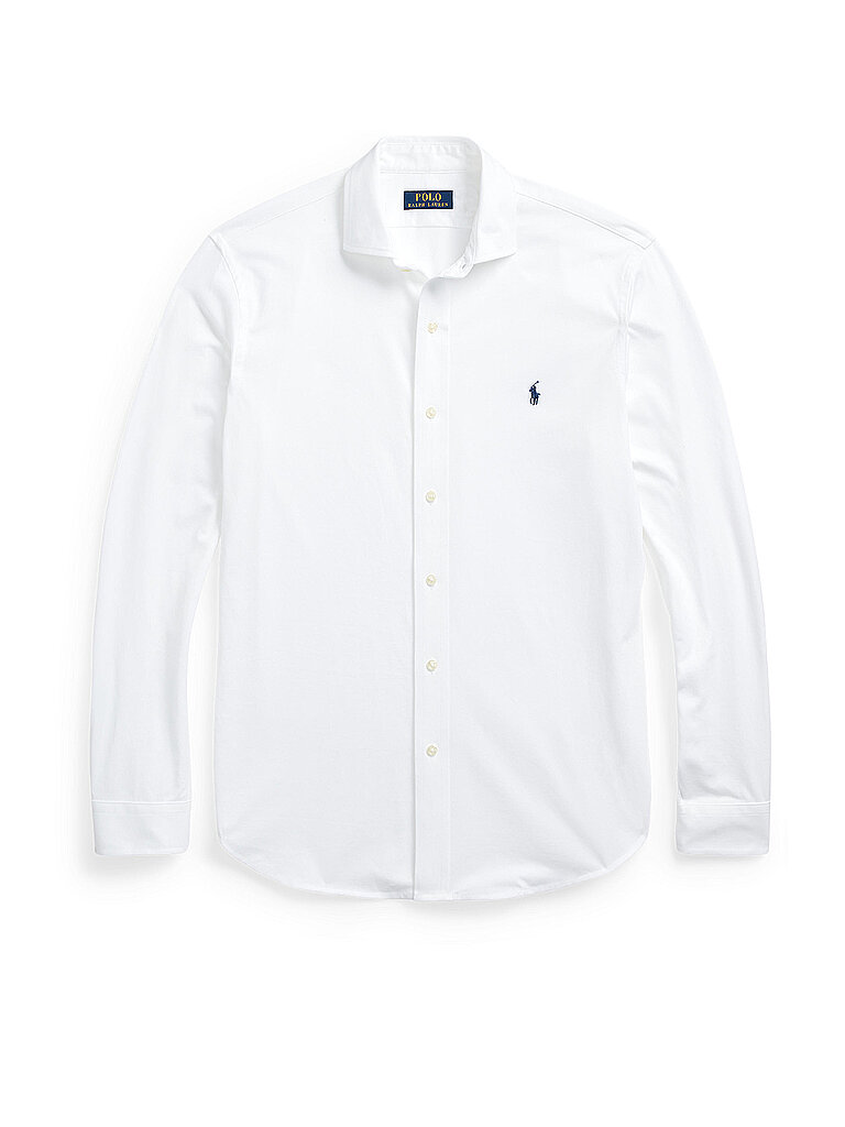 POLO RALPH LAUREN Jerseyhemd Slim Fit weiss | XL